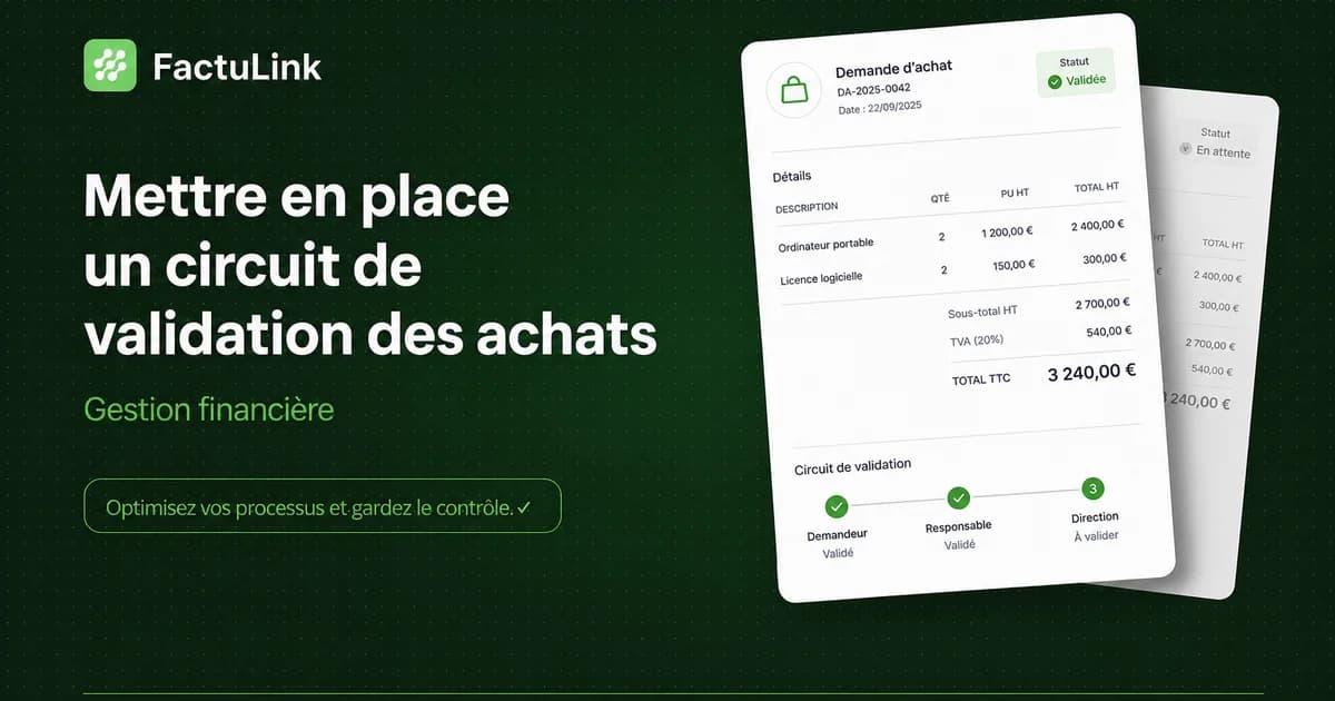 Modern flat illustration of a business professional in a French office approving digital invoices on a dashboard, workfl